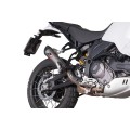 QD Exhaust Tri-cone Titanium/Carbon Slip-on Exhaust for the Ducati DesertX